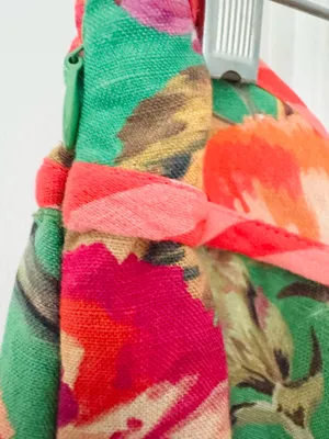 Farm Rio Tie-Front Linen Blend Floral Wide-Leg Pants, Size S thumbnail 11