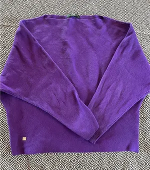 Lauren Ralph Lauren Purple Long Sleeve Top Women Size Large thumbnail 1