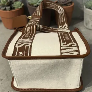 Steve Madden BWEBBER Mini Tote‎ Bag Womens Small Creme Brown NEW Crossbody Purse thumbnail 8