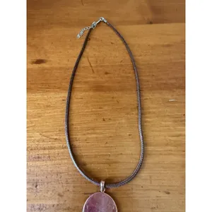 Pentacle Pendant Necklace Pagan Wiccan Celtic Symbol Brown Cord Necklace thumbnail 8