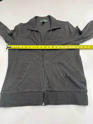 Lauren Ralph Lauren Gray Zip-Up Jacket thumbnail 4