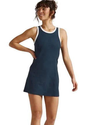 Beyond Yoga Outlines Dress Navy Large thumbnail 1