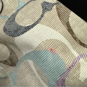 COACH 16591 Soho Linen Op Art Tote Multicolored Jacquard Canvas Shoulder Bag thumbnail 16