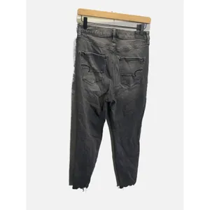 American Eagle‎ Curvy Highest Rise Jegging Women 10 Black Distressed Next Level thumbnail 4