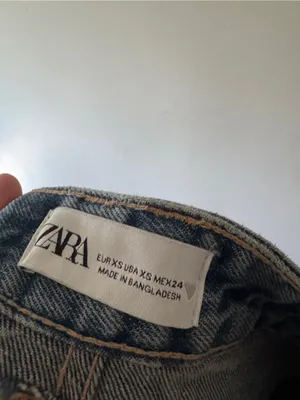 Zara Cargo Denim Mini‎ Skirt thumbnail 4