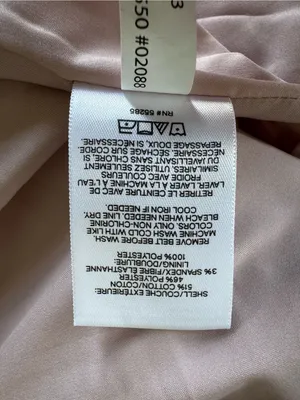 Express Light Pink Belted Trench Coat Size Medium thumbnail 6