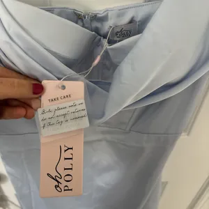 Oh Polly ! Light Blue Silk Corset Dress thumbnail 2