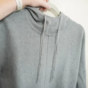 Quince Women's Size Small Eco-Knit Milano Stitch Pullover Hoodie Heather Grey thumbnail 4