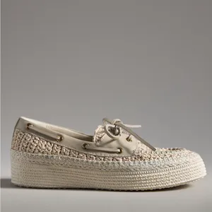 Anthropologie Dolce Vita Raffia Platform Boat Shoes thumbnail 2