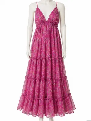 MISA Los Angeles Lia Paisley Chiffon Maxi Dress thumbnail 3