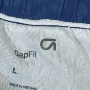 GAP Women's Navy Leopard Print Athletic Shorts thumbnail 7