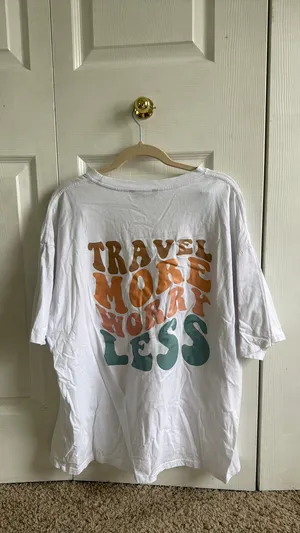 White Shein T-Shirt thumbnail 2