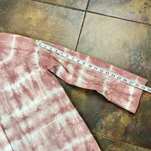 Zara Pink Tye Dye Button Down Blouse Medium thumbnail 4
