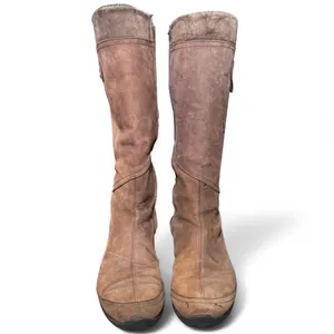 Teva Cove Women’s 7.5 Brown Tall Leather Zip Waterproof Boots Riding Style thumbnail 4