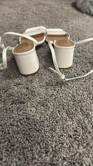 Lulus White Lace-Up Heels thumbnail 2