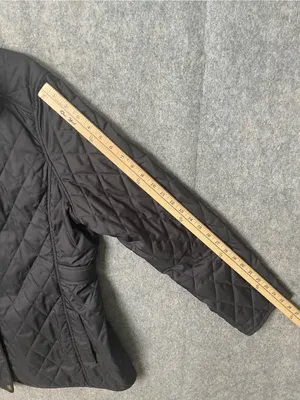 L.L.Bean Women's XL Reg Black Quilted Riding Jacket thumbnail 6