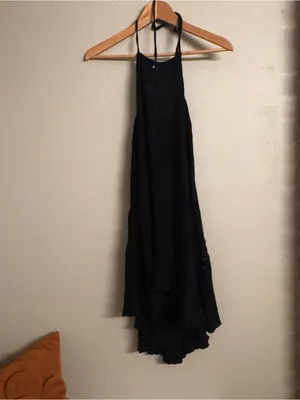 FREE PEOPLE Halter Lace-Detail Midi Dress thumbnail 2