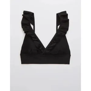 ✨Aerie Ruffle Longline Triangle Bikini Sz Medium Top✨ thumbnail 5