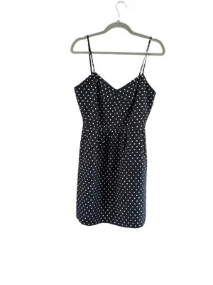 Women's J.Crew Black & White Polka Dot Mini Dress Size 6 thumbnail 9