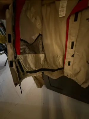 The North Face Red & Cream Hooded Colorblock Jacket thumbnail 5