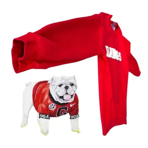 Christmas Georgia Bulldogs Glitter Sweatshirt Unisex Small Red Dawgs Football thumbnail 8