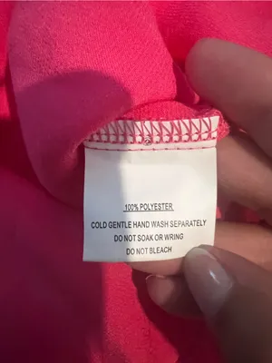 Nwt SELFIE LESLIE DONT WAIT UP ONE‎ SHOULDER WAIST TIE DRESS BARBIE HOT PINK thumbnail 10