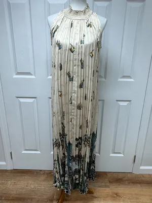 Ranna Gill for Antropologie Aria Pleated Maxi‎ Dress - Size S. thumbnail 4