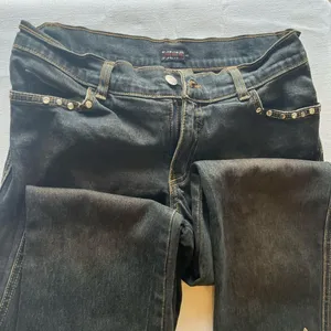Paris Blues Black Flare Jeans with Embellishments thumbnail 1