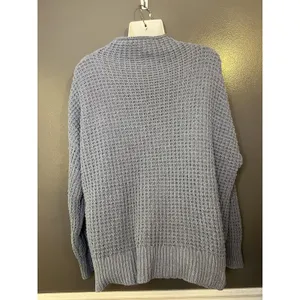 American Eagle Outfitters Sweater Womens XL Gray Waffle Knit Mock Neck Pullover thumbnail 6