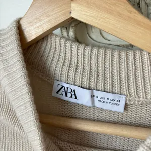 Zara Oversized Neutral Sweater Top thumbnail 4
