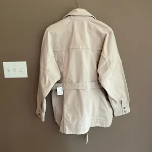 NWT Free People Clyde Shirt Jacket Mineral‎ Medium thumbnail 4