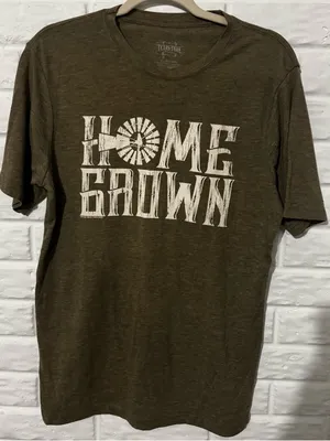 Texas True Threads “Home Grown” Graphic Tee Women’s Medium Green Shirt Top thumbnail 1