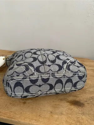Coach Legacy jacquard leather Medium Duffle y2k signature Denim crossbody 10402 thumbnail 10
