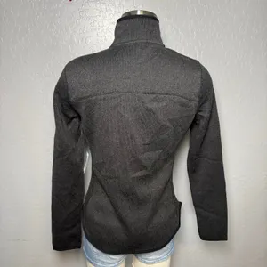 Old Navy Fitted Sweater Fleece Zip Jacket, S 832542 thumbnail 2