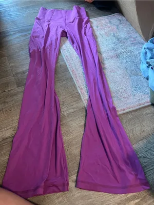 Aerie real me extra bootcut Vibrant Purple Flared Leggings thumbnail 1