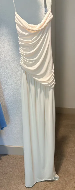 White Strapless Meshki Dress Maxi thumbnail 1