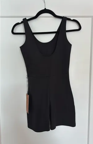 Girlfriend Collective Bike Unitard Black thumbnail 3