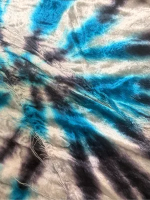 Free People Bali Serious Swagger Tie Dyed Velvet Midi‎ Skirt Pisces Combo Medium thumbnail 5