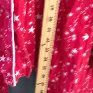 Victoria's Secret Y2k Red Star Print Cotton Flannel Pajama Set Womens M 2 Piece thumbnail 9