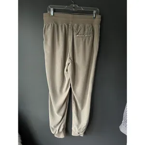 Aerie size Medium Beige Jogger Pants with Drawstring Waist thumbnail 2