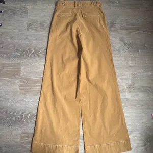 Anthropologie Maeve Contrast Stitch High-Rise Wide-Leg Pants 2 thumbnail 4