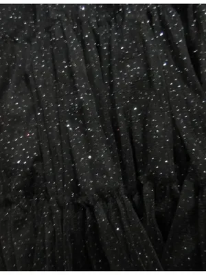 NWT Hill House Collector's Ellie Nap in Black Glitter Tulle Smocked Midi Dress M thumbnail 9