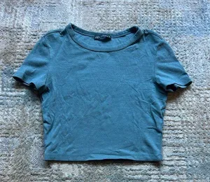 Blue  Basic Baby Tee thumbnail 1