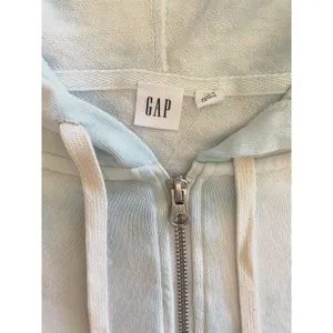 GAP Tie Dye Sky Crop French Terry Zip Hoodie size Large thumbnail 4