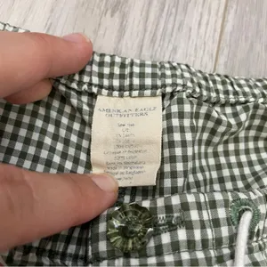 American Eagle Gingham Boxer Shorts Green White (Large) coquette pinterest thumbnail 5