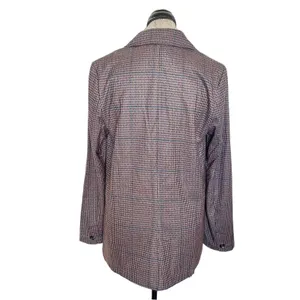 Sanctuary Daily Oxford Blazer Jacket  Medium Single Button Plaid Preppy Workday thumbnail 4