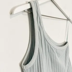 American‎ Eagle Top Size Large Blue Ribbed One Shoulder Asymmetric Garden Party thumbnail 7