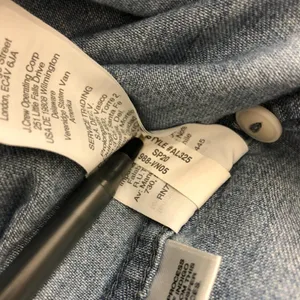 Madewell Denim Short-Sleeve Popover Shirtdress Mini Collar Pockets Blue XS thumbnail 6