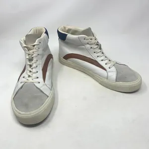 MADEWELL Sidewalk High-Top Sneakers Colorblock Leather White Brown Size‎ US 9 thumbnail 5