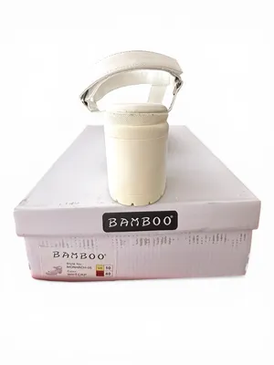 NWT Beautiful Bamboo platform sandal White Size 9 thumbnail 4